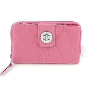 Vera Bradley  Strawberry Ice Ultralight RFID Turnlock Wallet NWT